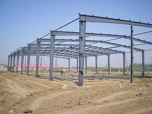 Galvanized Pebble Steel Structure Lightweight Prefabricated Metal Building | Aesthetic & Durable, Fast Assembly