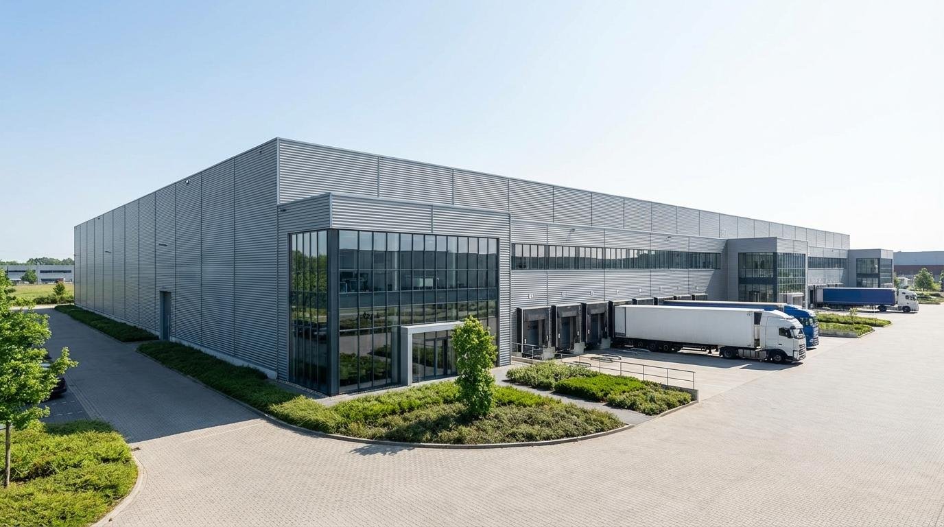 Prefabricated steel structure warehouse for industrial storage